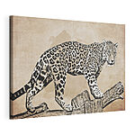 Cuadros Majestuoso leopardo posado en una rama