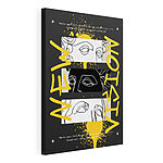 Cuadros Diseño gráfico con texto en amarillo