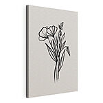 Cuadros Dibujo en blanco y negro de flores