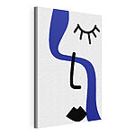 Cuadros Canvas print Blue and black letter