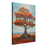 Cuadros Árbol con hojas anaranjadas