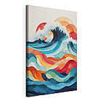 Cuadros Olas marinas de colores en movimiento