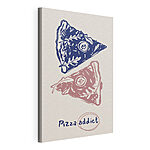 Cuadros Dibujo de un trozo de pizza