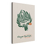 Cuadros Ilustración de una alcachofa para un estilo de vida vegano