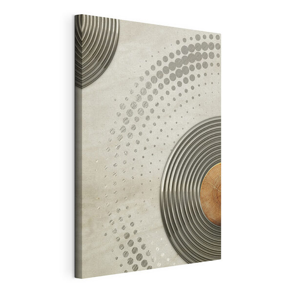 Cuadros Cuadros Diseño abstracto en metal y madera (SKU: s37078)