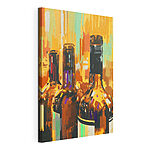 Cuadros Frascos de pintura abstractos en colores vivos
