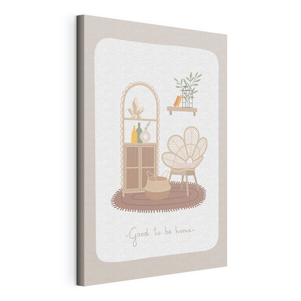 Cuadros Dibujo de una casa y una planta