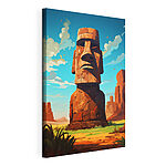 Cuadros Gran estatua de piedra en el desierto