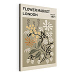 Cuadros Cartel vintage del mercado de flores de Londres