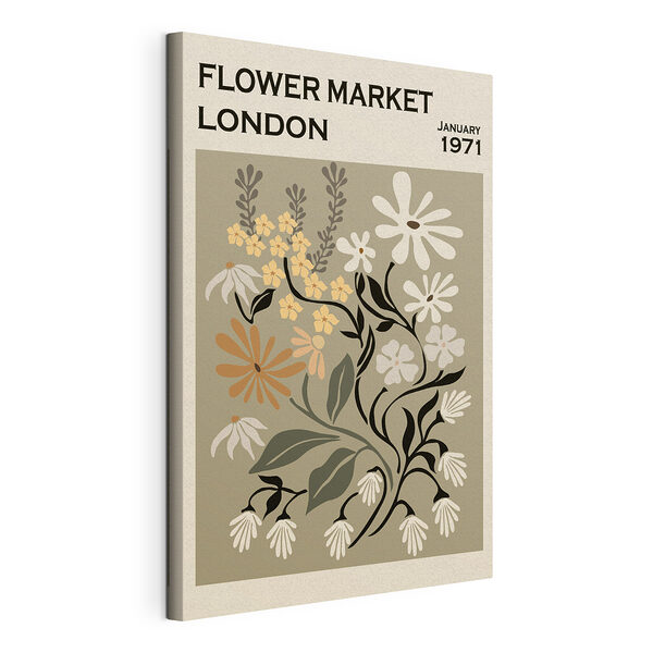 Cartel vintage del mercado de flores de Londres Cuadros Cartel vintage del mercado de flores de Londres