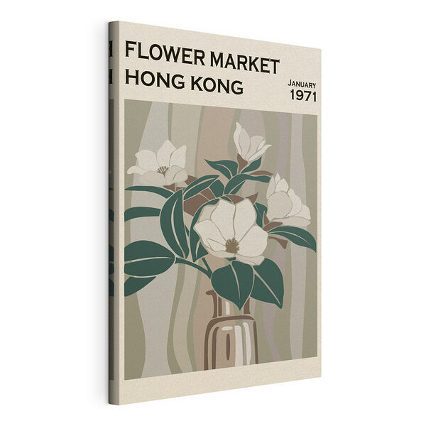 Cuadros Cartel del mercado de flores de Hong Kong, 1971