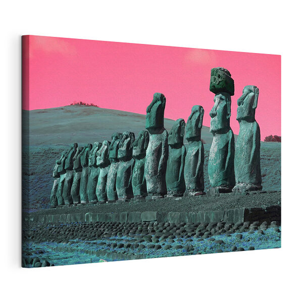 Conjunto de estatuas alineadas Cuadros Conjunto de estatuas alineadas