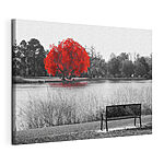 Cuadros Árbol con hojas rojas