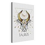 Cuadros Tauro místico entre símbolos celestiales