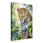 Cuadros Pintura en acuarela de un leopardo