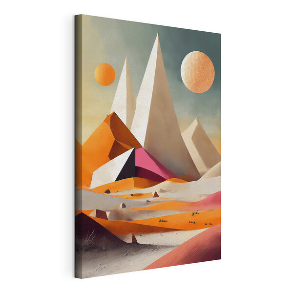 Paisaje surrealista con formas geométricas Cuadros Paisaje surrealista con formas geométricas