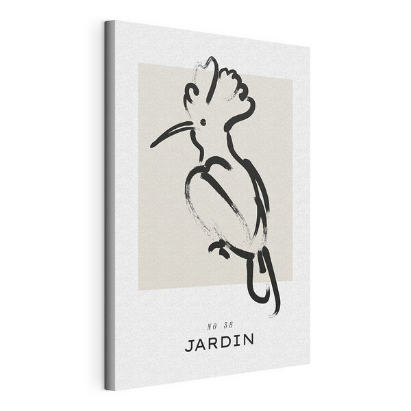 Dibujo en blanco y negro de un pájaro Cuadros Dibujo en blanco y negro de un pájaro