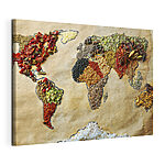 Cuadros Mapa del mundo hecho con especias