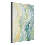 Cuadros Olas abstractas en suaves tonos pastel