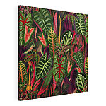 Cuadros Exposición de motivos de follaje tropical a todo color