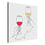 Cuadros Dibujo de una copa de vino
