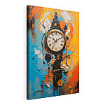 Cuadros Reloj abstracto en colores vivos