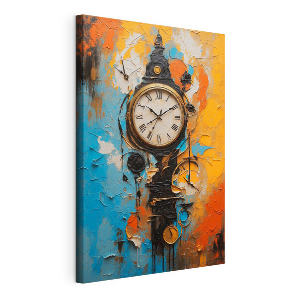 Cuadros Reloj abstracto en colores vivos
