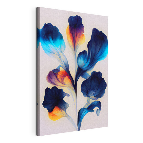Flor azul y amarilla Cuadros Flor azul y amarilla