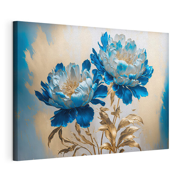 Flor azul y blanca Cuadros Flor azul y blanca