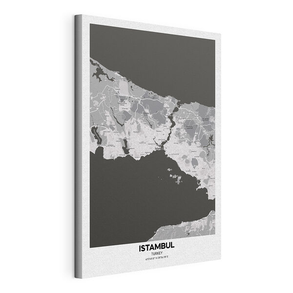 Cuadros Mapa de Estambul en tonos de escala de grises (SKU: s37863) Cuadros Cuadros Mapa de Estambul en tonos de escala de grises (SKU: s37863)