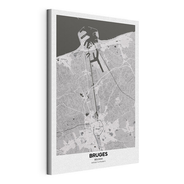 Cuadros Mapa de las calles de Brujas, Bélgica (SKU: s37868) Cuadros Cuadros Mapa de las calles de Brujas, Bélgica (SKU: s37868)