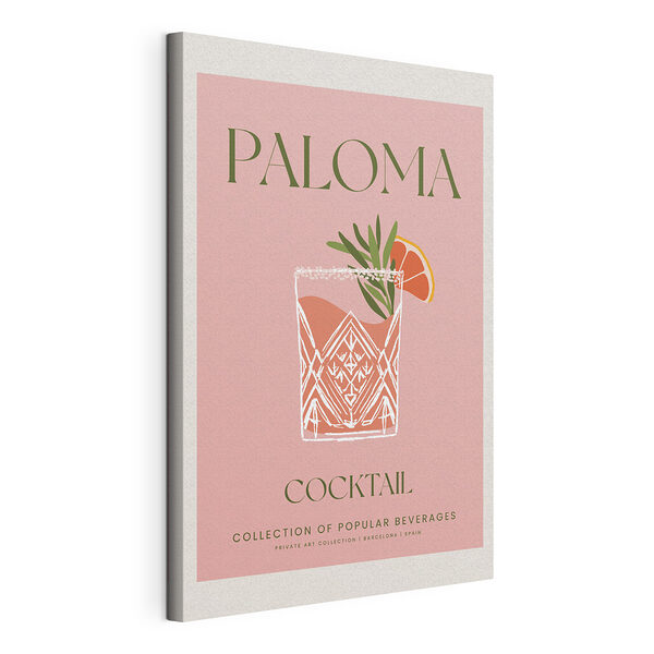 Cóctel «Paloma» ilustrado con su guarnición Cuadros Cóctel «Paloma» ilustrado con su guarnición