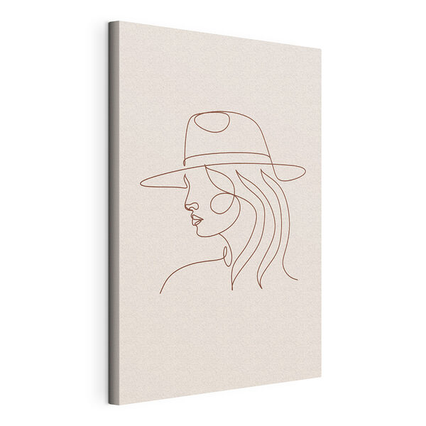 Dibujo del rostro de una mujer Cuadros Dibujo del rostro de una mujer