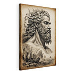 Cuadros Dibujo de un hombre con barba