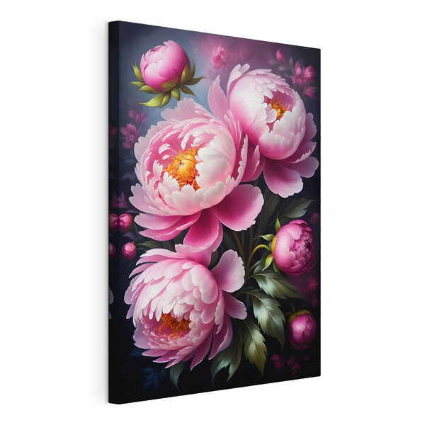 Cuadros Flores de colores vivos con pétalos exuberantes