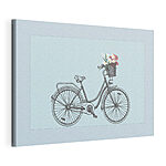 Cuadros Bicicleta con flores en una cesta