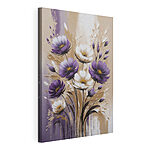 Cuadros Cuadro de flores moradas y blancas