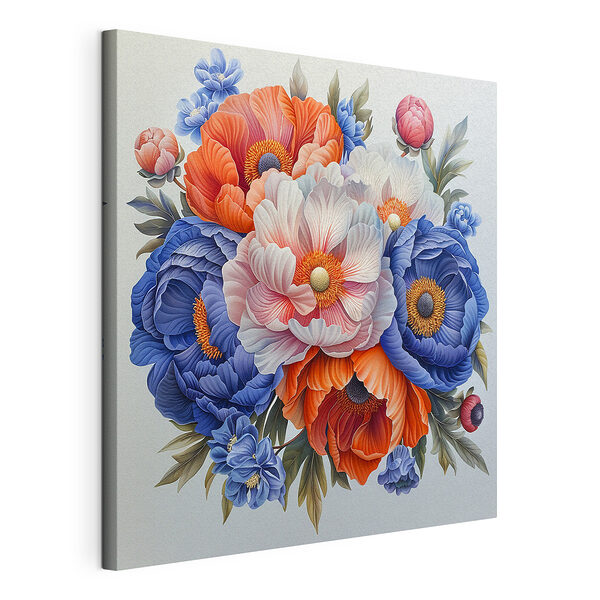 Un ramo de flores de colores muy llamativo Cuadros Un ramo de flores de colores muy llamativo