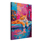 Cuadros Gato tumbado en un fregadero