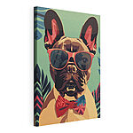 Cuadros Cuadro de un perro con gafas de sol