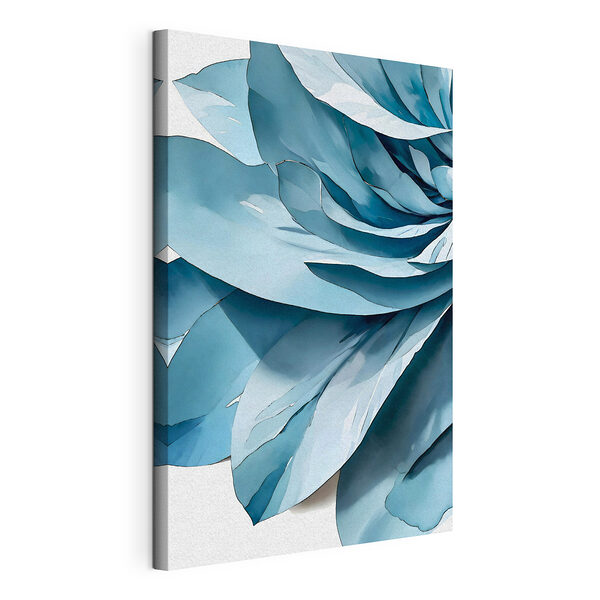 Cuadros Pétalos azules en una composición abstracta