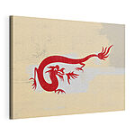 Cuadros Dragón rojo y blanco