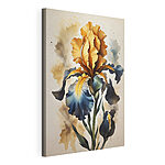 Cuadros Iris de aspecto pictórico con pétalos de colores vivos