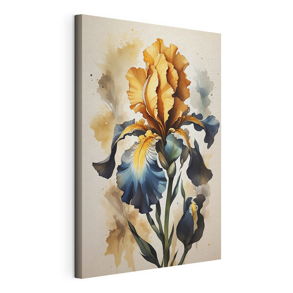Iris de aspecto pictórico con pétalos de colores vivos Cuadros Iris de aspecto pictórico con pétalos de colores vivos