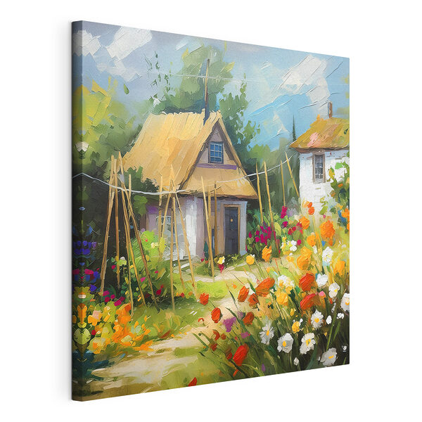 Cuadros Flor blanca con el centro amarillo