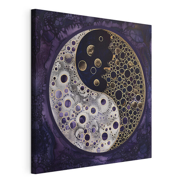 El yin y el yang con motivos circulares Cuadros El yin y el yang con motivos circulares