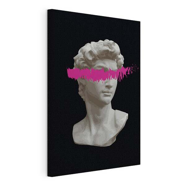 Estatua de una mujer con el pelo rosa Cuadros Estatua de una mujer con el pelo rosa