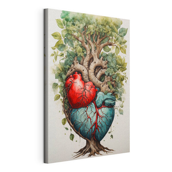 Corazón humano con venas rojas Cuadros Corazón humano con venas rojas