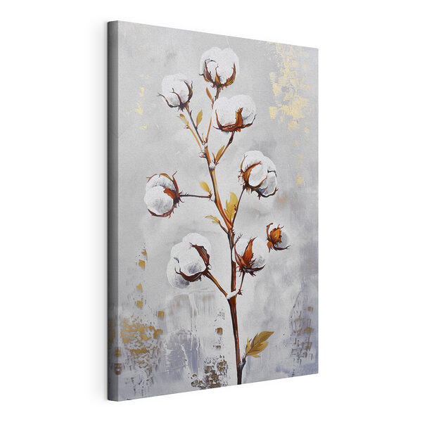 Cuadros La planta del algodón en el arte abstracto