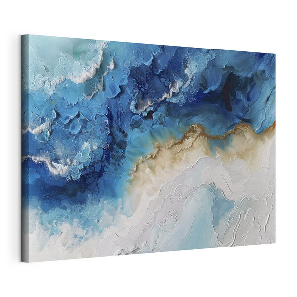 Cuadros Pintura en azul y blanco